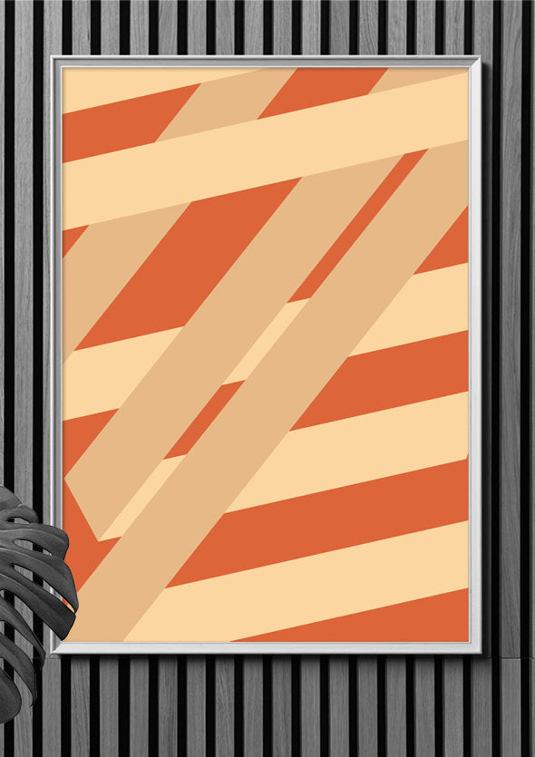 Striped Colored Corners #08
